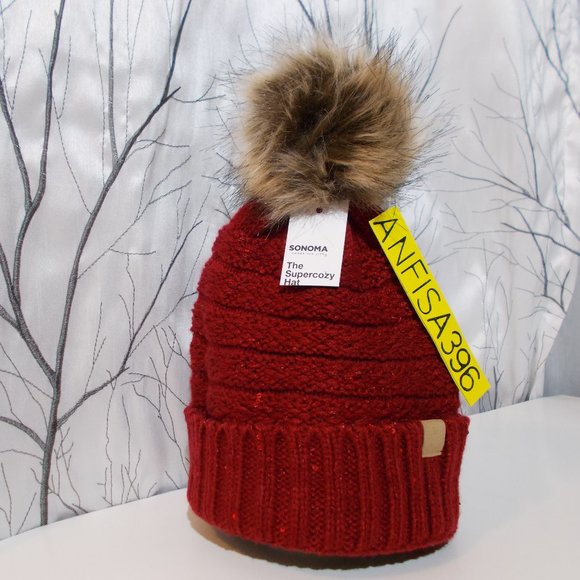Sonoma Accessories - SONOMA Women's Lurex Sequin Knit Beanie